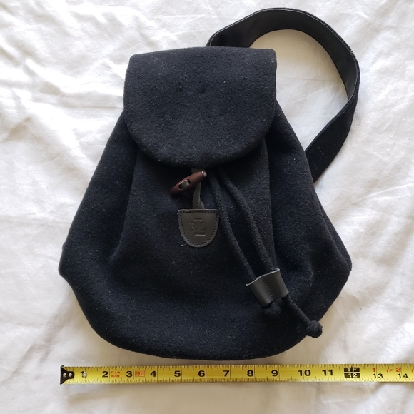 Lauren Ralph Lauren Wool Blend Drawstring Knapsack - Picture 6 of 7
